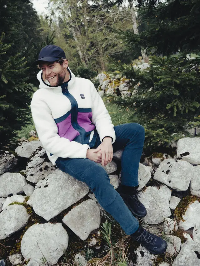 [MSW0487] POLAIRE A CAPUCHE HOMME PEMBERTON ZIP (L)