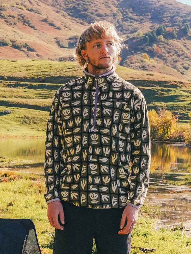 [SMT0174] POLAIRE HOMME INARIA 1/4 PRINT (L)