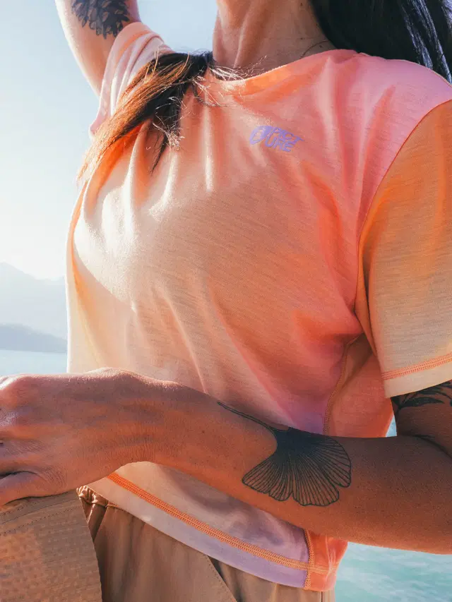 T-SHIRT TECHNIQUE FEMME TIMONT BOXY PRINTED