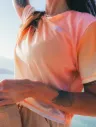 T-SHIRT TECHNIQUE FEMME TIMONT BOXY PRINTED