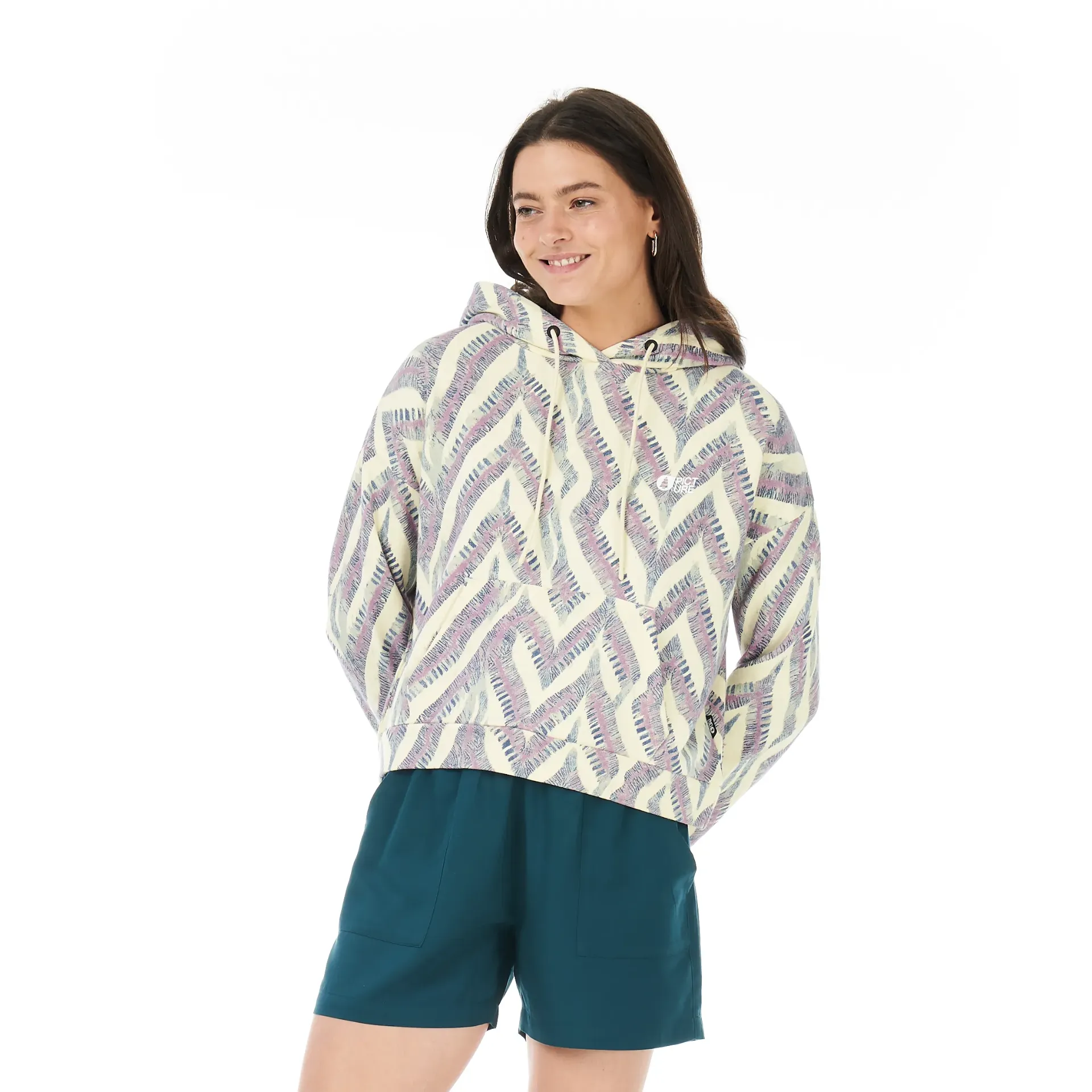 [WSW0372] SWEAT A CAPUCHE FEMME NERIS PRINT (L)