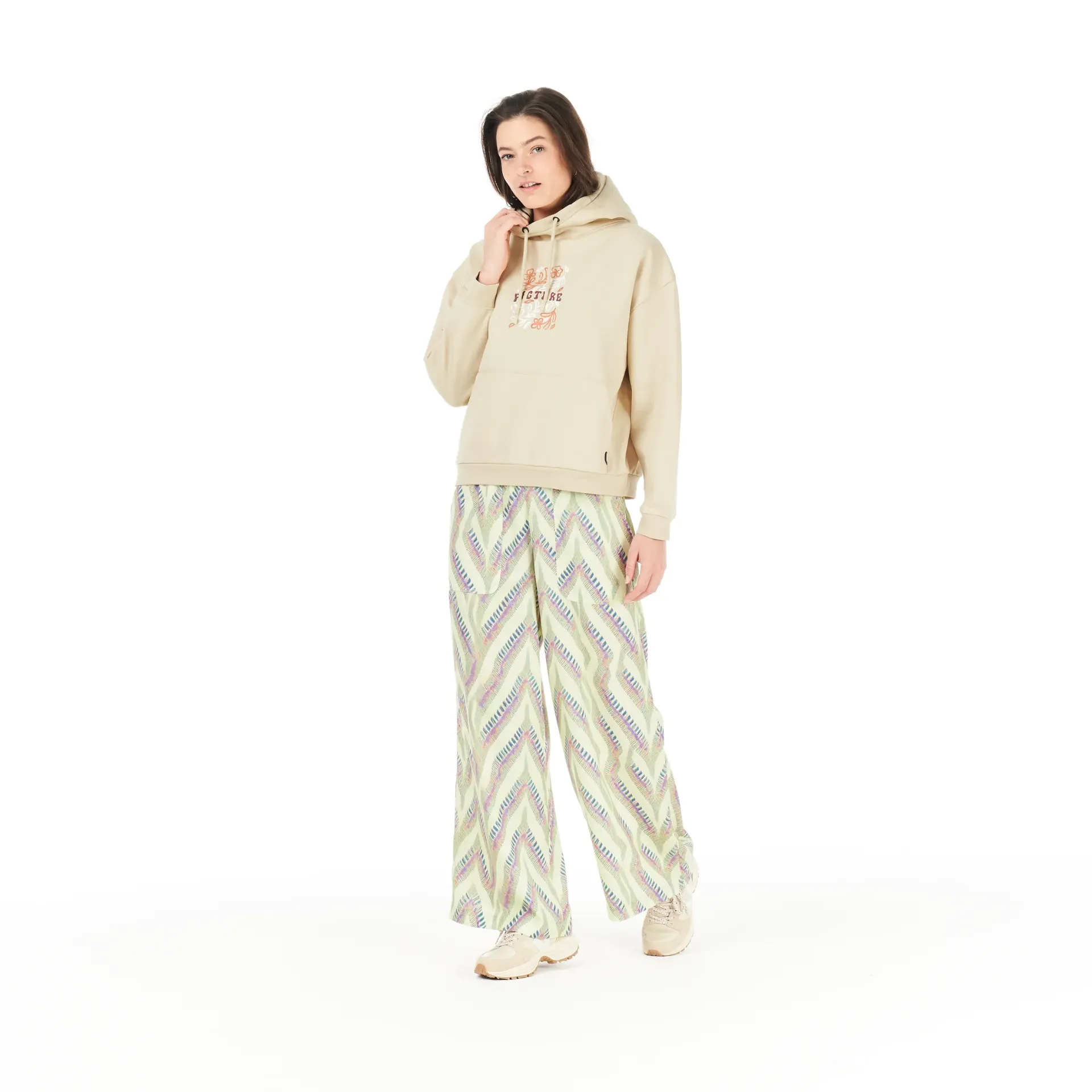 [WJS0039] PANTALON FEMME HELIA PRINT (L)