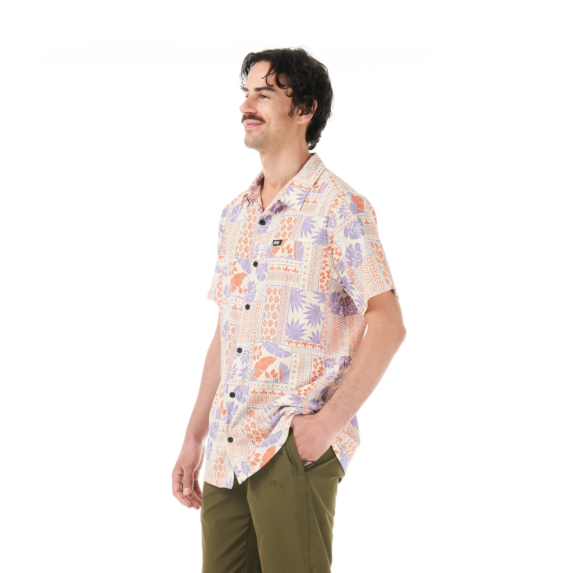 [MTS1337] CHEMISE MANCHE COURTE HOMME KLIVOX PRINT (L)